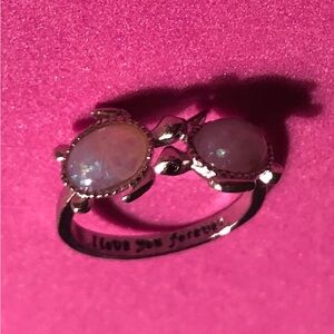 NWOT Opal Turtles Ring Engraved Inside “I love you forever”